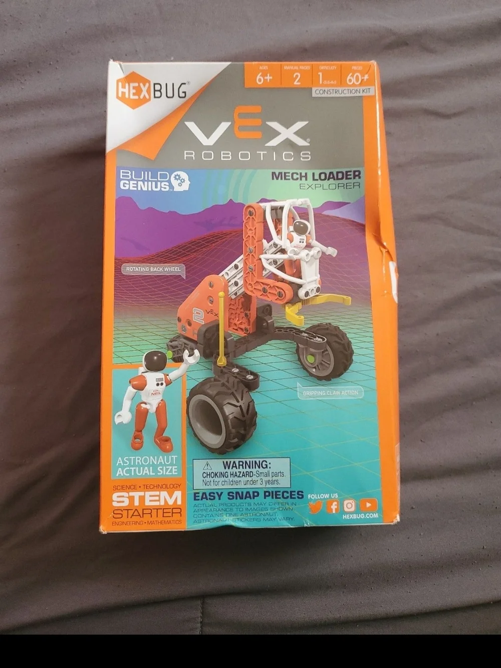 VEX Robotics Mech Loader Explorer STEM Toy - Orange and White $10
